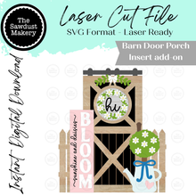 Load image into Gallery viewer, Barn Door Insert Add-on | Sunshine & Daisies Barn Door Insert | Seasonal Interchangeable Bundle | SVG Laser Cut File | Barn Door Farmhouse Decor