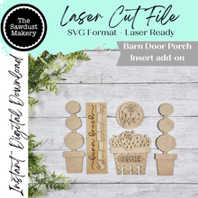 Load image into Gallery viewer, Barn Door Insert Add-on | Strawberry Barn Door Insert | Seasonal Interchangeable Bundle | SVG Laser Cut File | Barn Door Farmhouse Decor