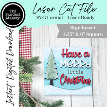 Load image into Gallery viewer, Merry Little Christmas Sign Laser Cut File | Farmhouse Interchangeable Leaning Signs SVG | Farmhouse Sign | Christmas Svg