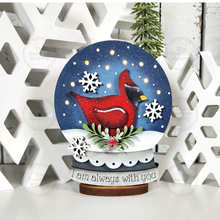 Load image into Gallery viewer, Cardinal Memorial Keepsake Lighted Snow Globe Ornament SVG File | Laser Cut File | Fairy Light Ornament svg | Ornament SVG | Cardinal svg
