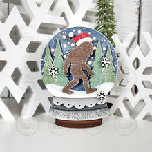 Load image into Gallery viewer, Sasquatch Bigfoot Lighted Snow Globe Ornament SVG File | Laser Cut File | Fairy Light Ornament svg | Ornament SVG | Sasquatch svg