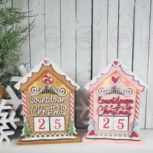 Load image into Gallery viewer, Gingerbread House Countdown to Christmas Shelf Sitter SVG File | Laser Cut File | Gingerbread SVG | Christmas laser cut File