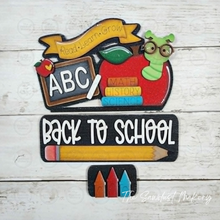 Load image into Gallery viewer, Add-on for Interchangeable Farmhouse Truck SVG | 12" and 24" Truck SVG | Back to School Truck | Book Worm | Truck Interchangeable SVG