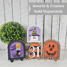 Load image into Gallery viewer, Halloween Mini Arch Sign Set SVG Sign Bundle | Seasonal Interchangeable Mini Sign Bundle | SVG Laser Cut File | Boho Signs