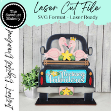 Load image into Gallery viewer, Add-on for Interchangeable Farmhouse Truck SVG | 12" and 24" Truck SVG | Flamingo Truck | Summer Truck Interchangeable SVG