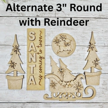 Load image into Gallery viewer, Barn Door Insert Add-on | Santa is Coming to Town Barn Door Insert | Seasonal Interchangeable Bundle | SVG Laser Cut File | Porch Door Farmhouse Decor