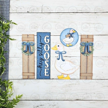 Load image into Gallery viewer, Barn Door Insert Add-on | Hey Silly Goose Barn Door Insert | Seasonal Interchangeable Bundle | SVG Laser Cut File | Barn Door Farmhouse Decor