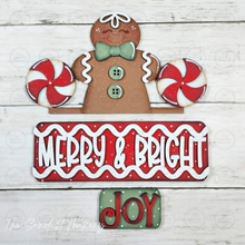 Load image into Gallery viewer, Add-on for Interchangeable Farmhouse Truck SVG | 12" and 24" Truck SV | Gingerbread Merry & Bright Truck | Christmas Interchangeable SVG