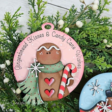 Load image into Gallery viewer, Victorian Gingerbread Round Ornament Bundle SVG | Laser Cut File (Digital Download)