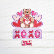 Load image into Gallery viewer, Add-on for Interchangeable Farmhouse Truck SVG | 12" and 24" Truck SVG | XOXO Valentine Bear Truck | Love | Valentine Interchangeable svg