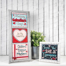 Load image into Gallery viewer, Valentine Galentine Laser Cut File | Laser Cut File | Interchangeable Frame | Valentine Sign Inserts | Valentine SVG | Sisters SVG | Besties