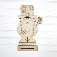 Load image into Gallery viewer, Luck of the Irish Standing Leprechaun SVG File | Lucky | Laser Cut File | St. Patrick's Day SVG File | SVG | Lucky | Leprechaun Shelf Sitter