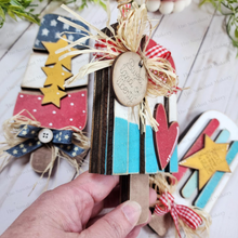 Load image into Gallery viewer, Chunky shelf sitter Popsicle SVG File | Laser Cut File | Popsicle SVG File | Patriotic shelf sitter SVG | Summer svg | Popsicle svg