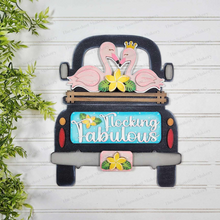 Load image into Gallery viewer, Add-on for Interchangeable Farmhouse Truck SVG | 12" and 24" Truck SVG | Flamingo Truck | Summer Truck Interchangeable SVG