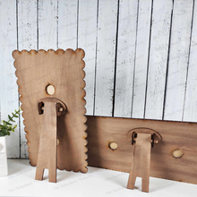 Load image into Gallery viewer, Decorative Interchangeable Double Window Scalloped Sign Holder | 4.25" Sign Holder | Scallop Scrolled Frame SVG | Interchangeable Frame