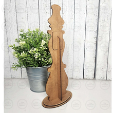 Load image into Gallery viewer, Spindle Style Sign or Ornament Holder SVG | Sign Post SVG | Laser Cut File | Small Wreath Holder SVG | Home Decor svg