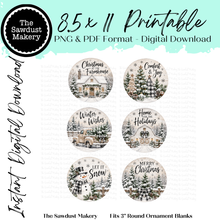 Load image into Gallery viewer, Farmhouse Christmas 3" Round Printables