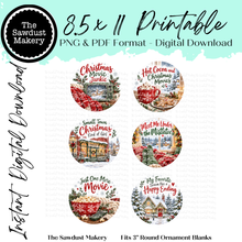 Load image into Gallery viewer, Christmas Movie Junkie 3" Round Printables