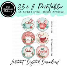 Load image into Gallery viewer, Hot Cocoa Bar 3" Round Printables