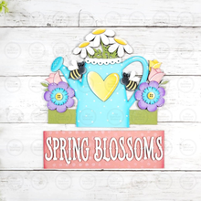 Load image into Gallery viewer, Add-on for Interchangeable Window Box | Spring Blossom Window Box Insert SVG | Laser Cut File | Window Box Shelf Sitter