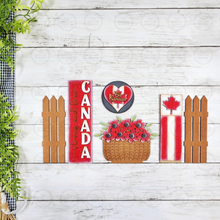 Load image into Gallery viewer, Barn Door Insert Add-on | Canada Barn Door Insert | Seasonal Interchangeable Bundle | SVG Laser Cut File | Barn Door Farmhouse Decor