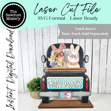 Load image into Gallery viewer, Add-on for Interchangeable Farmhouse Truck SVG | 12" and 24" Truck SVG | Bunny Couple Truck | Happy Easter | Easter Interchangeable SVG