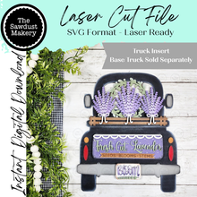 Load image into Gallery viewer, Add-on for Interchangeable Farmhouse Truck SVG | 12" and 24" Truck SVG | Lavender Truck | Lavender Truck Interchangeable SVG