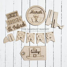 Load image into Gallery viewer, Lucky St. Patrick's Day SVG File | Lucky | Laser Cut File | Glowforge | Lucky SVG File | SVG | Pot of Gold | Rainbow | Irish