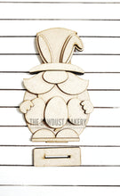 Load image into Gallery viewer, Bunny Gnome SVG File | Lucky | Laser Cut File | Glowforge | Easter Bunny Gnome SVG File | SVG | Gnome | Gnome Shelf Sitter | Easter Eggs