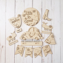 Load image into Gallery viewer, Watermelon & Ants Summer Tiered Tray SVG File | Laser Cut File | Glowforge | Watermelon | Ants | Picnic | Bug SVG | Daisy svg