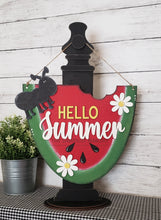 Load image into Gallery viewer, Watermelon Door Hanger SVG File | Laser Cut File | Watermelon SVG File | Door Hanger svg | Hello Summer SVG | Ant svg | Daisy svg | Summer