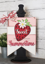 Load image into Gallery viewer, Strawberry Door Hanger SVG File | Laser Cut File | Strawberry SVG File | Door Hanger svg | Summer svg | Sweet Summertime | Daisy svg