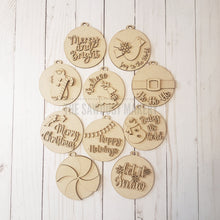 Load image into Gallery viewer, Christmas Ornament Bundle SVG File | Laser Cut File | Christmas Ornament Kit | Ornament SVG | Christmas svg | Snowman | Gingerbread | Santa