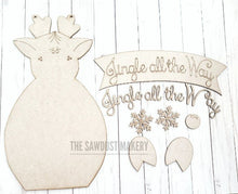 Load image into Gallery viewer, Reindeer Door Hanger SVG File | Laser Cut File | Rudolph SVG File | Door Hanger svg | Christmas svg | Jingle All the Way svg | Deer svg