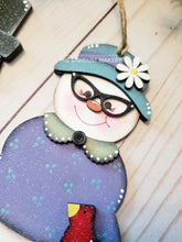 Load image into Gallery viewer, Vintage Snow Couple Christmas Ornament SVG File | Laser Cut File | Christmas Ornamen SVG | Snowman Ornament svg | Nerdy Snowman