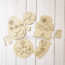 Load image into Gallery viewer, Santa and Mrs. Claus SVG File | Laser Cut File | Glowforge | Santa Claus | Mrs. Claus | Milk & Cookies | Santa SVG | Santa Cookie Plate
