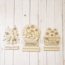 Load image into Gallery viewer, Standing Winter Snowman SVG File | Laser Cut File | Glowforge | Winter | Let it Snow | Snowmen SVG | Snowman SVG | Trees
