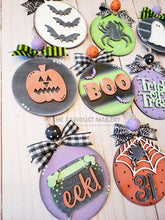 Load image into Gallery viewer, Halloween Ornament Bundle SVG File | Laser Cut File | Halloween Ornament Kit | Ornament SVG | Halloween svg | Trick or Treat Bag Tags