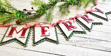 Load image into Gallery viewer, Merry Banner SVG | Laser Cut File | Glowforge | Christmas SVG | Banner | Merry SVG | Christmas SVG