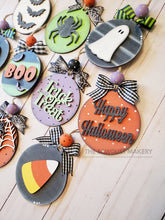 Load image into Gallery viewer, Halloween Ornament Bundle SVG File | Laser Cut File | Halloween Ornament Kit | Ornament SVG | Halloween svg | Trick or Treat Bag Tags