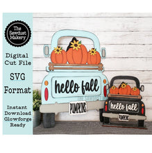 Load image into Gallery viewer, Add-on for Interchangeable Farmhouse Truck SVG | 12" and 24" Truck SVG | Fall Truck | Pumpkin Truck | Fall Interchangeable Digital File