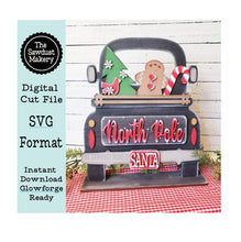 Load image into Gallery viewer, Add-on for Interchangeable Farmhouse Truck SVG | 12" and 24" Truck SVG | North Pole Christmas Truck | Santa | Christmas Interchangeable SVG