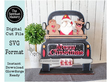 Load image into Gallery viewer, Add-on for Interchangeable Farmhouse Truck SVG | 12" and 24" Truck SVG | Merry Christmas Truck | Santa | Christmas Interchangeable SVG