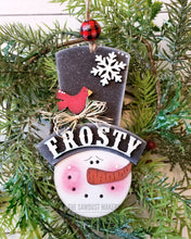 Load image into Gallery viewer, Snowman Frosty Let it Snow Christmas Ornament SVG File | Laser Cut File | Christmas Ornament SVG | Snowman Ornament svg | Let it Snow