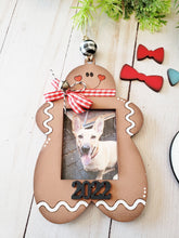 Load image into Gallery viewer, Christmas Photo Frame Ornaments SVG File | Laser Cut File | Ornament SVG | Snowman Ornament SVG | Gingerbread Ornament svg | Glowforge