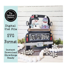 Load image into Gallery viewer, Add-on for Interchangeable Farmhouse Truck SVG | 12" and 24" Truck SVG | Let it Snow Truck | Snowman| Truck Interchangeable SVG