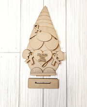 Load image into Gallery viewer, Cancer Gnome SVG File | Laser Cut File | Standing Gnome SVG File | Survivor Gnome | Gnome Shelf Sitter | Fight Cancer Gnome | Gnome SVG