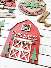 Load image into Gallery viewer, Christmas Tree Farm Tiered Tray SVG File | Laser Cut File | Glowforge | Tree Farm | Christmas Trees | Tree Farm SVG | Christmas Truck SVG