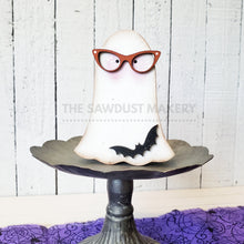 Load image into Gallery viewer, Nerdy Ghost SVG File | Laser Cut File | Glowforge | Halloween | Nerdy Ghost | Boo | Halloween laser Cut File | Freaking Bats