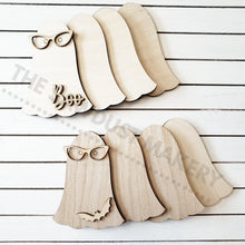 Load image into Gallery viewer, Nerdy Ghost SVG File | Laser Cut File | Glowforge | Halloween | Nerdy Ghost | Boo | Halloween laser Cut File | Freaking Bats